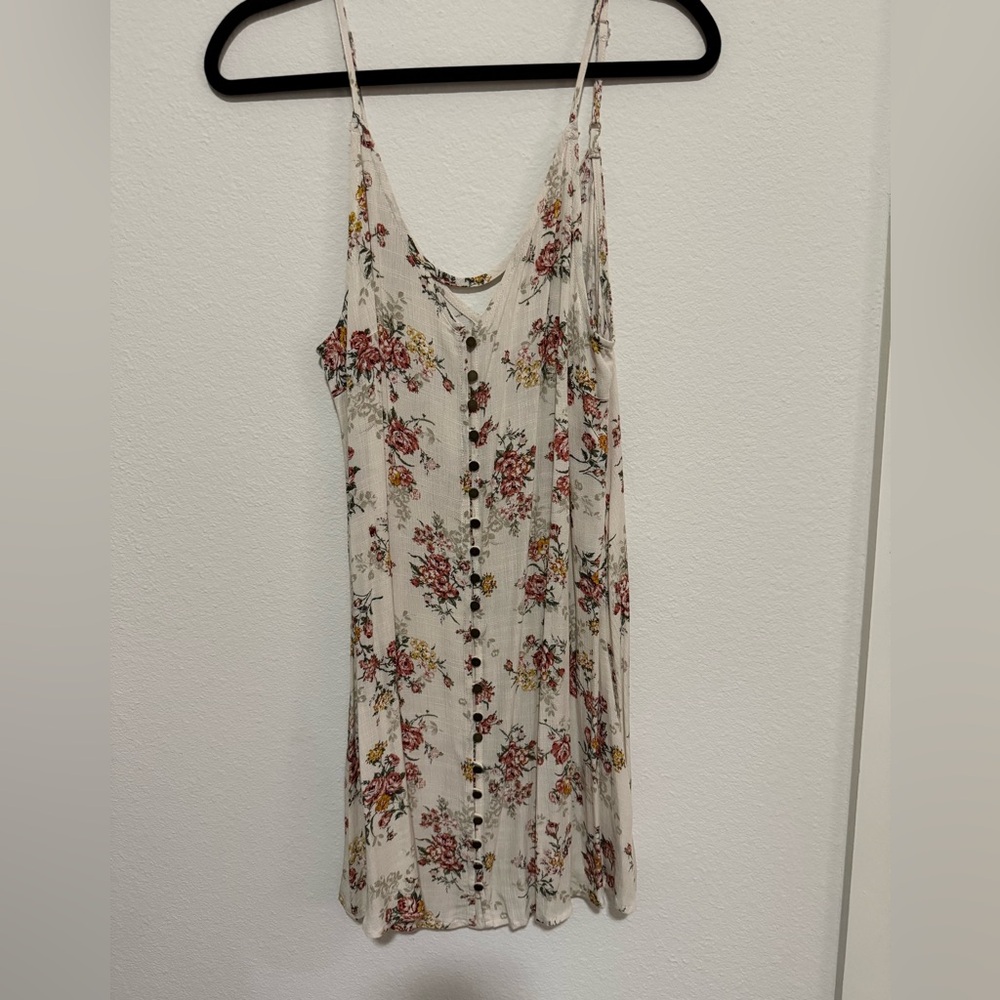 En Creme Multicolor Floral Dress